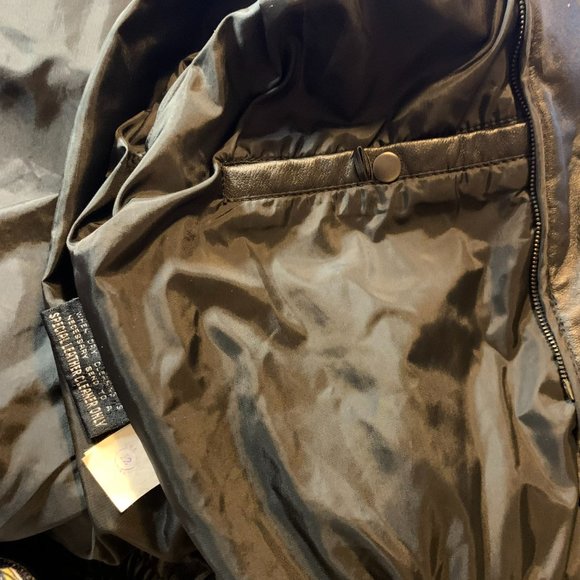 Wilsons Leather Ladies Biker's Jacket Black XS Paisley Details - Picture 16 of 16